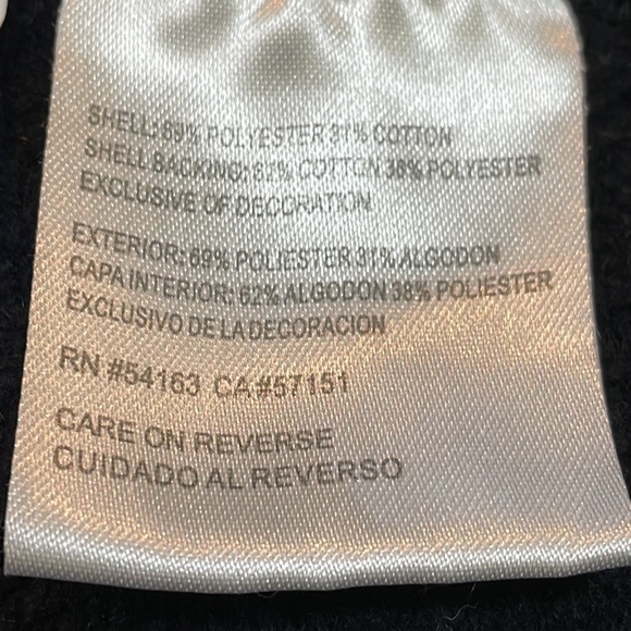 Carolina Panther NFL Jacket Full Zip Kangaroo Split Pockets Black Size Large - Picture 14 of 15